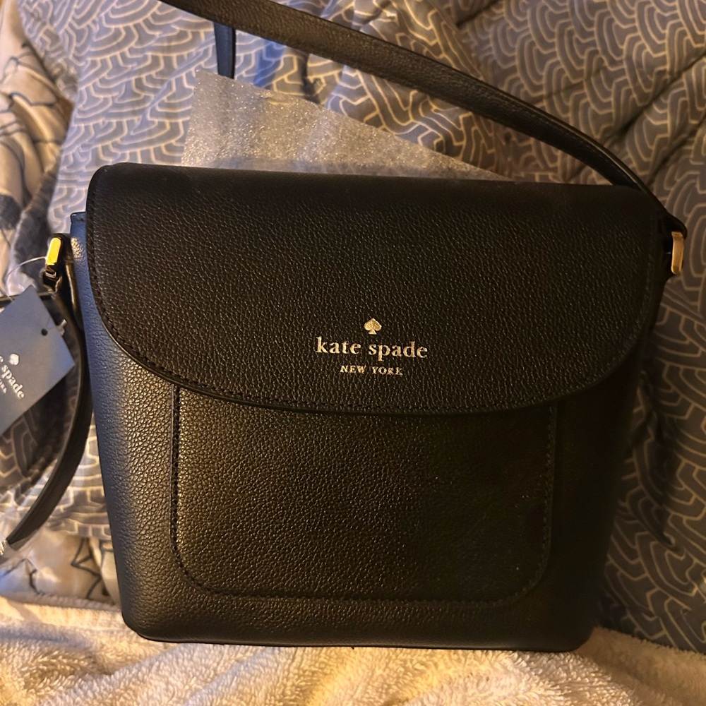 Kate Spade Black Structured Crossbody Bag